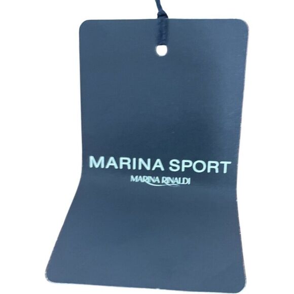 Marina Sport Womens Blouse Shirt Size 22 Orange Button Up Long Sleeve NWT - Picture 7 of 9